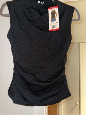 Rebecca Minkoff Black Sleeveless Crewneck Tank